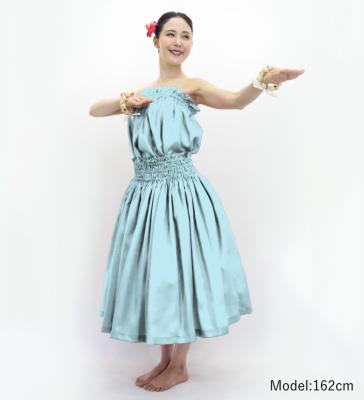 Hula Solid Blouse & Pa'u Set-Up / Luxury Collection / Light Blue / J3178lbl