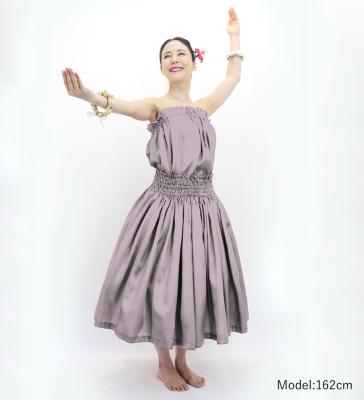 Hula Solid Blouse & Pa'u Set-Up / Luxury Collection / Light Gray / J3178lgy