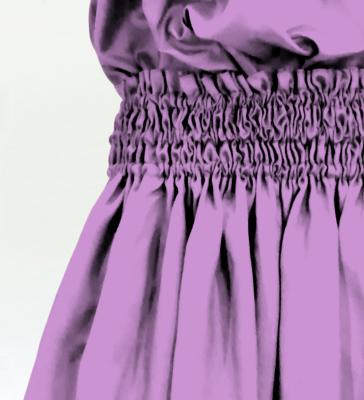 Hula Solid Blouse & Pa'u Set-Up / Luxury Collection / Lilac / J3178li