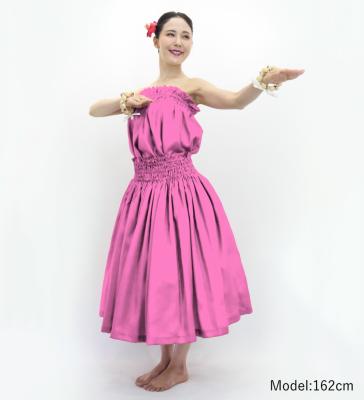 Hula Solid Blouse & Pa'u Set-Up / Luxury Collection / Pink / J3178pi