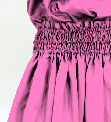 Hula Solid Blouse & Pa'u Set-Up / Luxury Collection / Pink / J3178pi