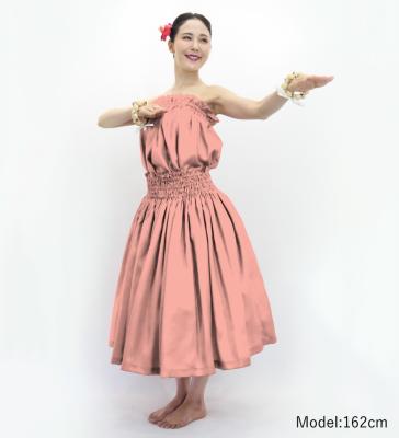 Hula Solid Blouse & Pa'u Set-Up / Luxury Collection / Pink Beige / J3178pibe