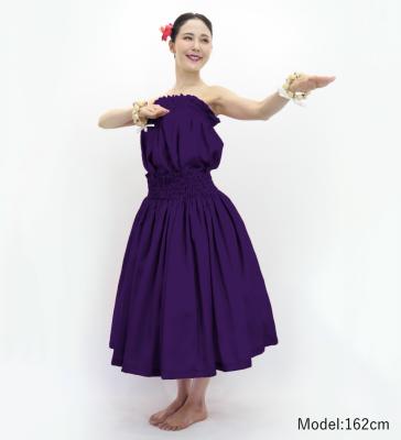 Hula Solid Blouse & Pa'u Set-Up / Luxury Collection / Purple / J3178pu