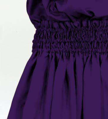 Hula Solid Blouse & Pa'u Set-Up / Luxury Collection / Purple / J3178pu