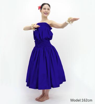 Hula Solid Blouse & Pa'u Set-Up / Luxury Collection / Royal Blue / J3178rbl