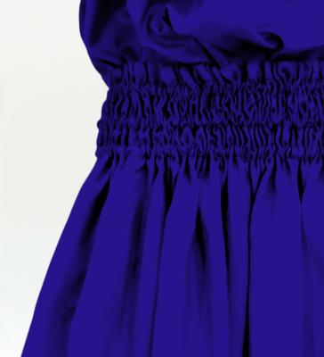 Hula Solid Blouse & Pa'u Set-Up / Luxury Collection / Royal Blue / J3178rbl
