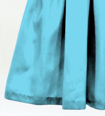 Hula Solid Blouse & Pa'u Set-Up / Luxury Collection / Sky Blue / J3178sbl