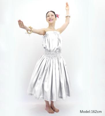 Hula Solid Blouse & Pa'u Set-Up / Luxury Collection / White / J3178wh