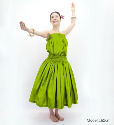 Hula Solid Blouse & Pa'u Set-Up / Luxury Collection / Yellow Green / J3178yegr