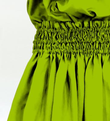 Hula Solid Blouse & Pa'u Set-Up / Luxury Collection / Yellow Green / J3178yegr