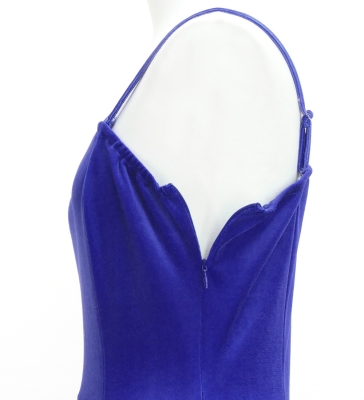 Hula One Shoulder Dress with Lily/ Luxury Collection / Blue / J3182bl