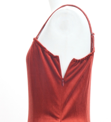 Hula One Shoulder Dress with Lily/ Luxury Collection / Red / J3182rd