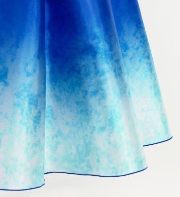 Hula Long Gradation Dress / Luxury Collection /  Blue  & White / J3191blwh