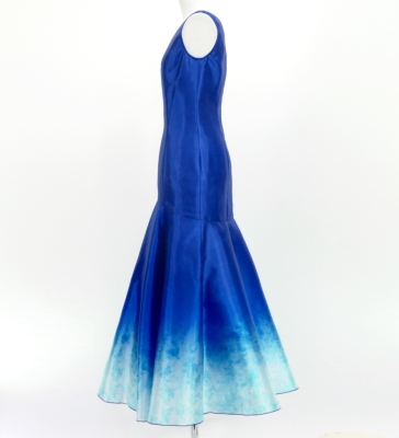 Hula Long Gradation Dress / Luxury Collection /  Blue  & White / J3191blwh