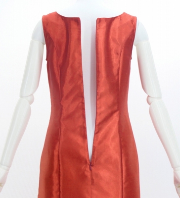 Hula Long Gradation Dress / Luxury Collection / Red & White / J3191rdwh