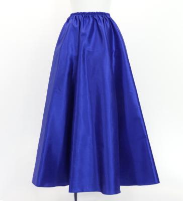 Hula Long Shantung Circular Skirt / Luxury Collection / Royal Blue / J3201-15