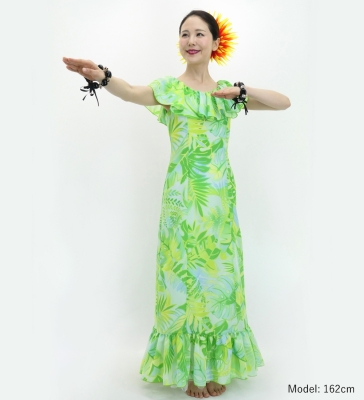 Hula Koshibo Frill Dress / Luxury Collection / Light Green / J3205lgr