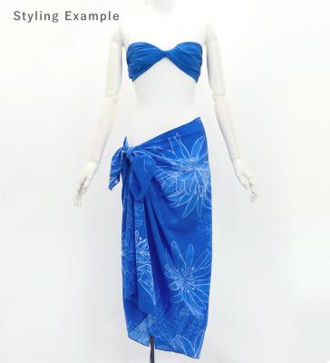 Hula Short Pareo / Lily / Blue / J3225-10