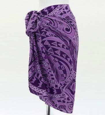 Hula Short Pareo / Kahiko & Moana / Purple / J3225-18