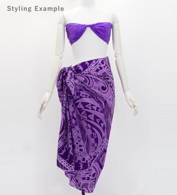 Hula Short Pareo / Kahiko & Moana / Purple / J3225-18
