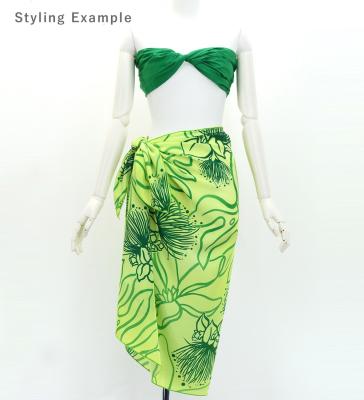 Hula Short Pareo / Lehua / Green / J3225-21