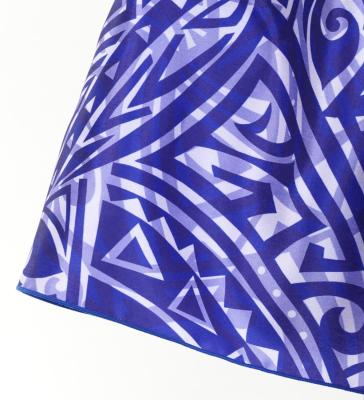 Tahitian Shantung Skirt with Kahiko Print / Luxury Collection / Purple / J3226-20