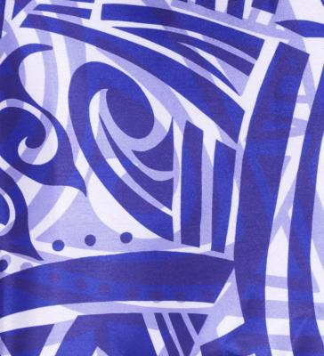 Tahitian Shantung Skirt with Kahiko Print / Luxury Collection / Purple / J3226-20