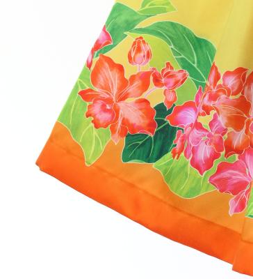 Hula Set up with Cattleya Lei Print / Luxury Collection / Orange / J3228or
