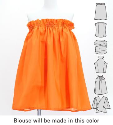 Hula Set up with Cattleya Lei Print / Luxury Collection / Orange / J3228or