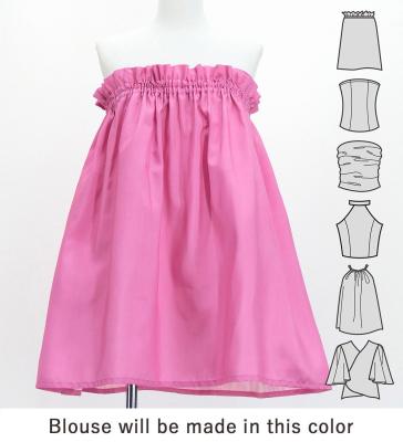 Hula Set up with Cattleya Lei Print / Luxury Collection / Pink / J3228pi