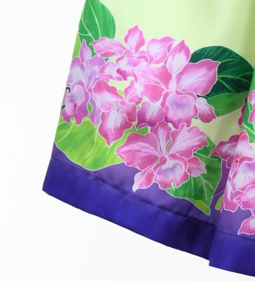 Hula Set up with Cattleya Lei Print / Luxury Collection / Purple / J3228pu