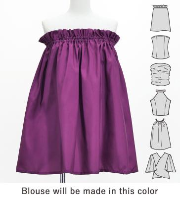 Hula Set up with Cattleya Lei Print / Luxury Collection / Red Purple / J3228rdpu