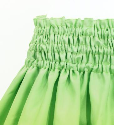 Hula Blouse & Pa'u Set-Up with Hawaiian Flower & Leaf Print / Luxury Collection / J3256-5