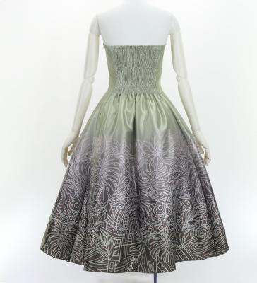 Hula Midi Dress with Monstera & Kahiko Print / Luxury Collection / J3257-3