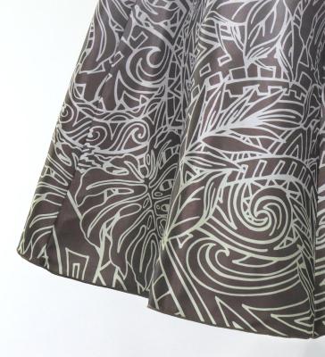 Hula Midi Dress with Monstera & Kahiko Print / Luxury Collection / J3257-3