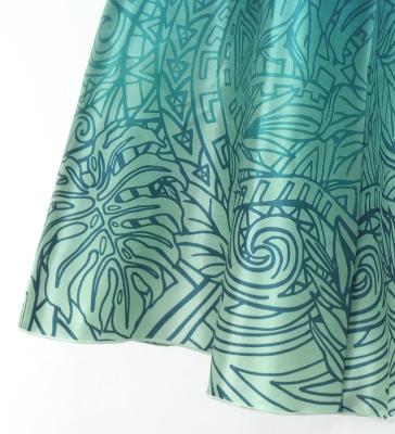Hula Midi Dress with Monstera & Kahiko Print / Luxury Collection / J3257-6