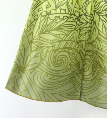 Hula Midi Dress with Monstera & Kahiko Print / Luxury Collection / J3257-7