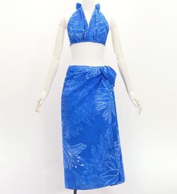 Koshibo Bra Top & Short Pareo / Lily / Blue / J3259-10