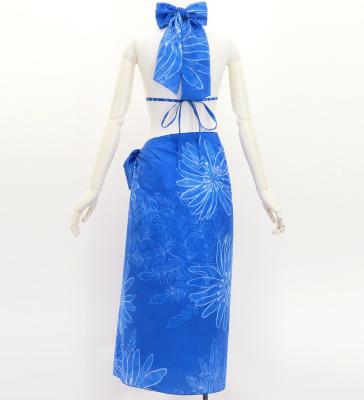 Koshibo Bra Top & Short Pareo / Lily / Blue / J3259-10