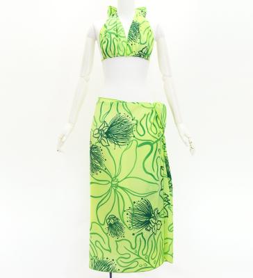 Koshibo Bra Top & Short Pareo / Lehua / Green / J3259-21