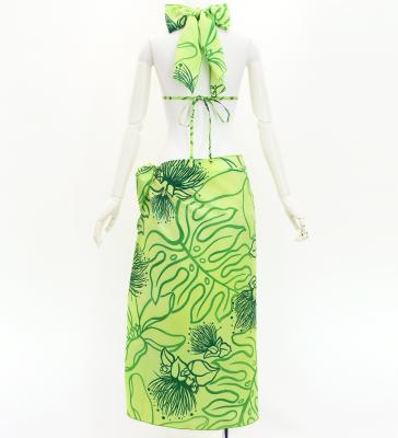 Koshibo Bra Top & Short Pareo / Lehua / Green / J3259-21