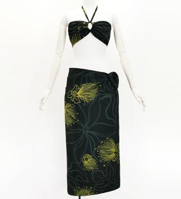 Koshibo Bra Top & Short Pareo / Lehua / Black / J3259-22