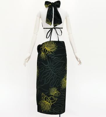 Koshibo Bra Top & Short Pareo / Lehua / Black / J3259-22