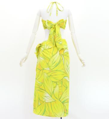 Koshibo Bra Top & Short Pareo / Ti Leaf / Yellow / J3259-23