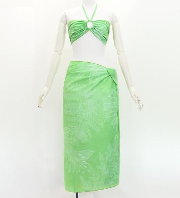 Koshibo Bra Top & Short Pareo / Lily / Green / J3259-9