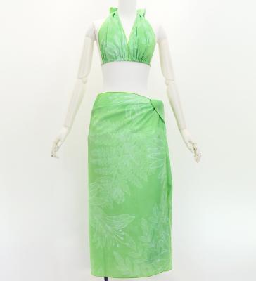 Koshibo Bra Top & Short Pareo / Lily / Green / J3259-9