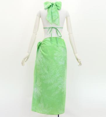 Koshibo Bra Top & Short Pareo / Lily / Green / J3259-9