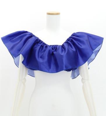 Hula Multi-way Frill Blouse with Shantung / Royal Blue / J3261rbl