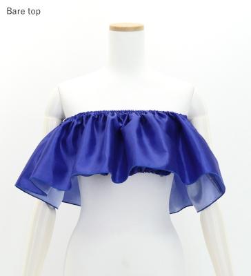 Hula Multi-way Frill Blouse with Shantung / Royal Blue / J3261rbl