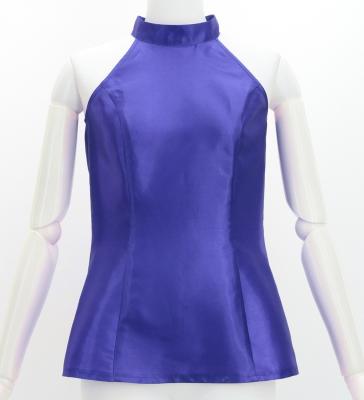 Hula American Armhole Blouse with Shantung / Royal Blue / J3263bk